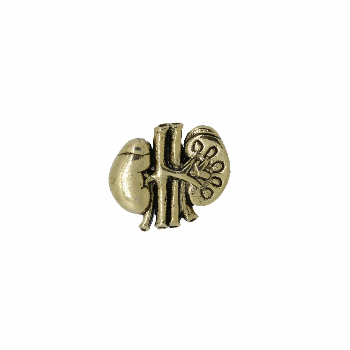 Kidney Gold Lapel Pin 1