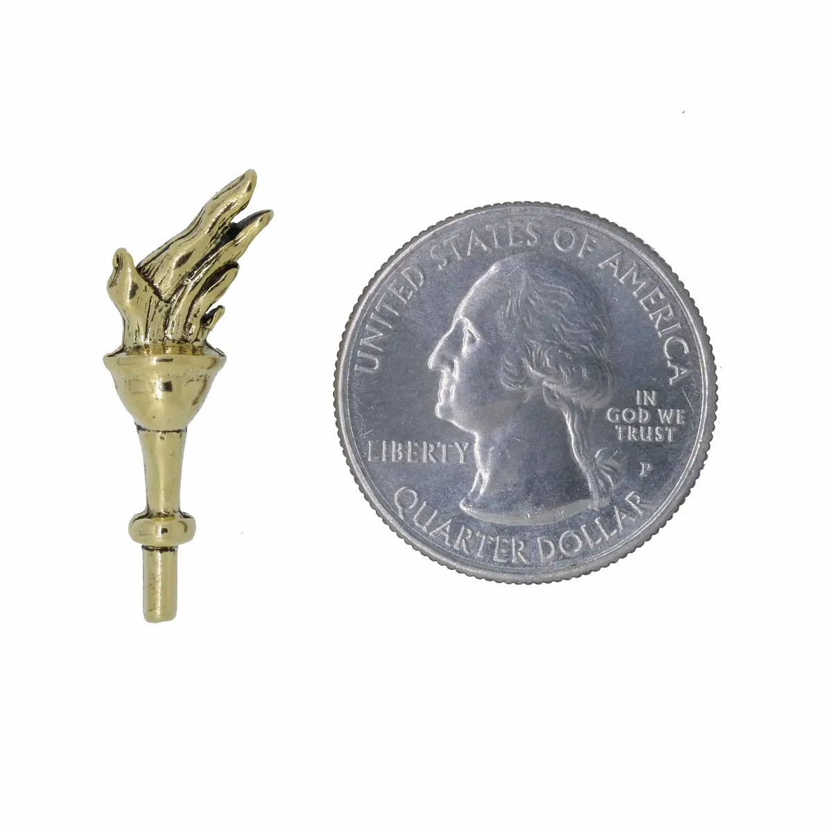 Torch Gold Lapel Pin 2