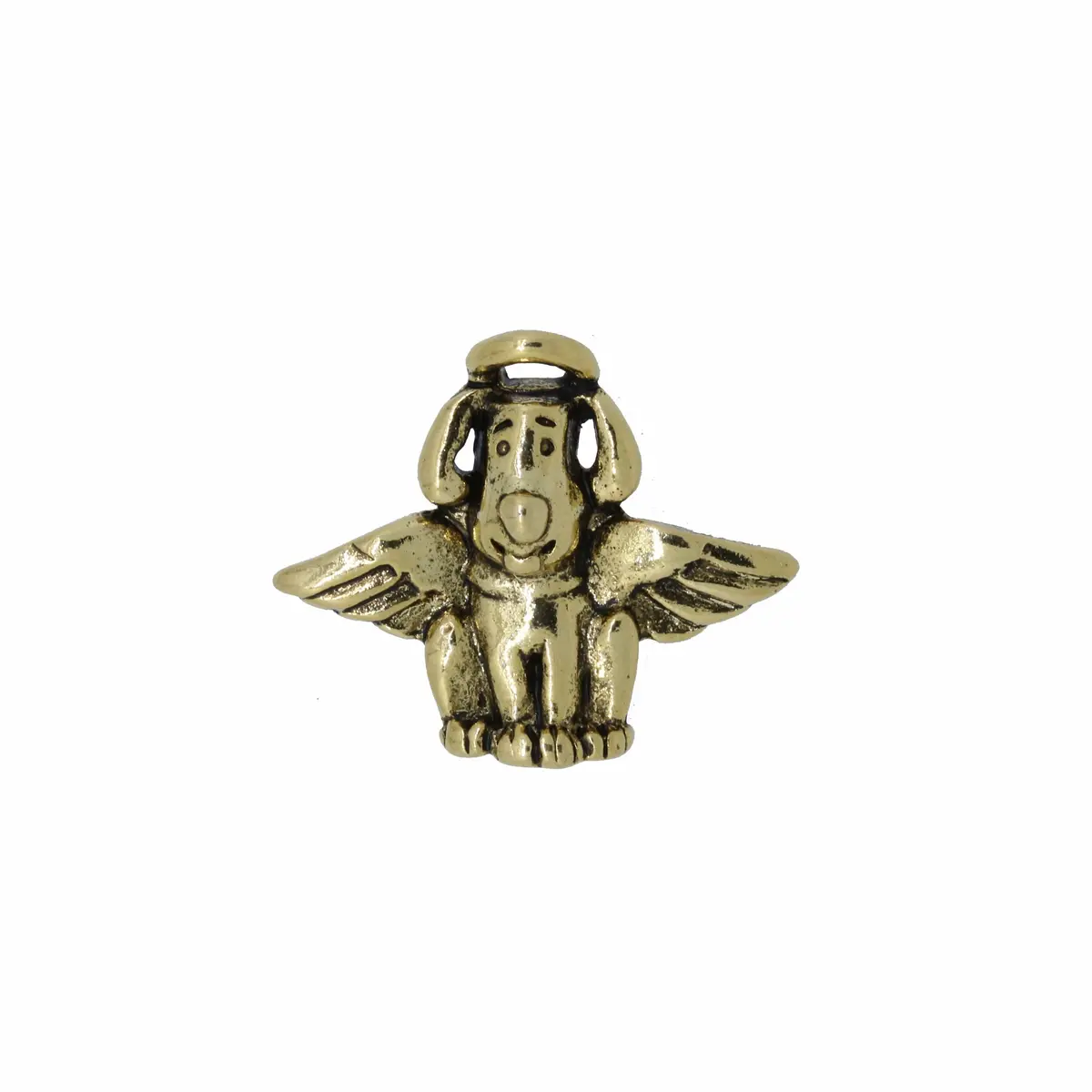 Dog Angel Gold Lapel Pin 1