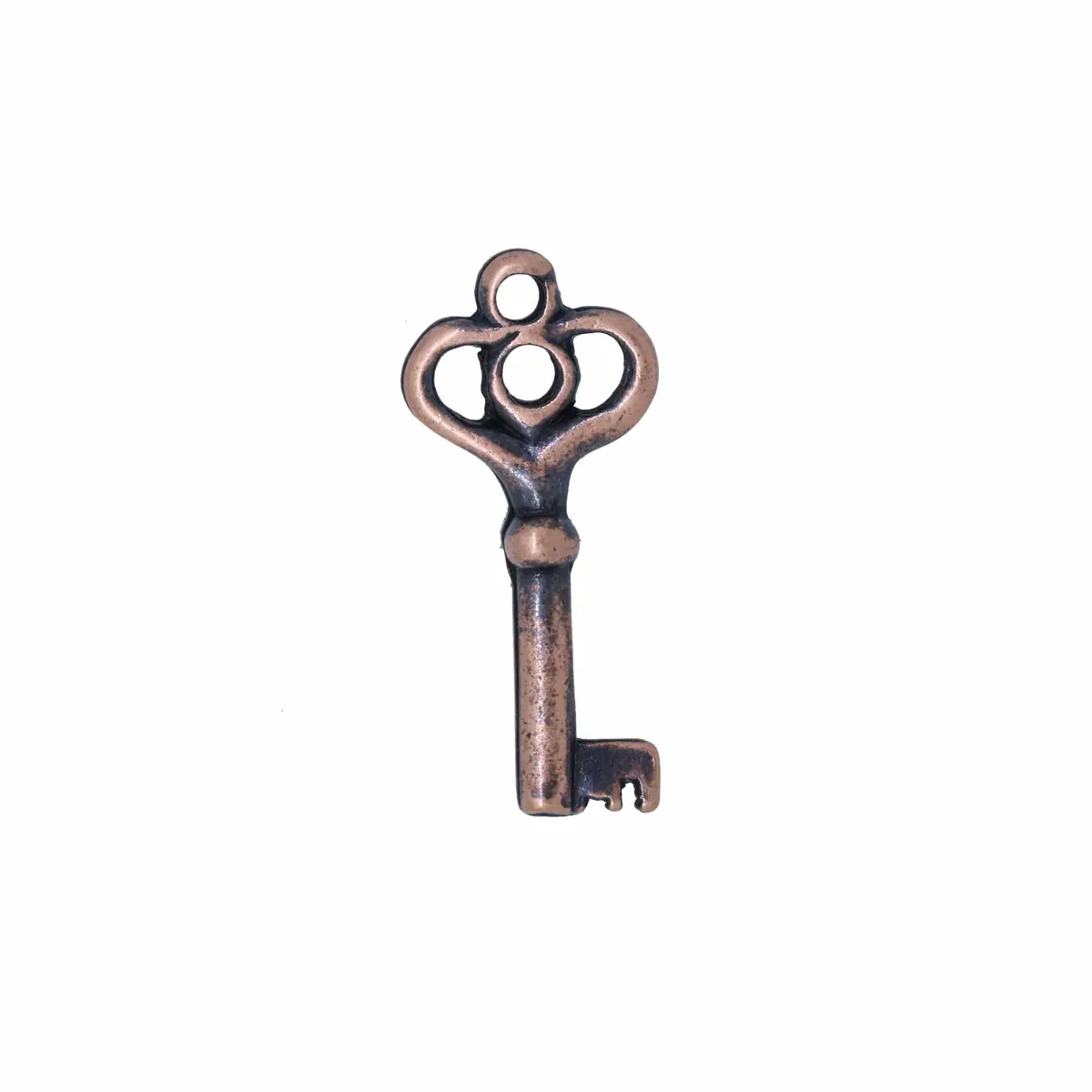 Skeleton Key Copper Lapel Pin 1