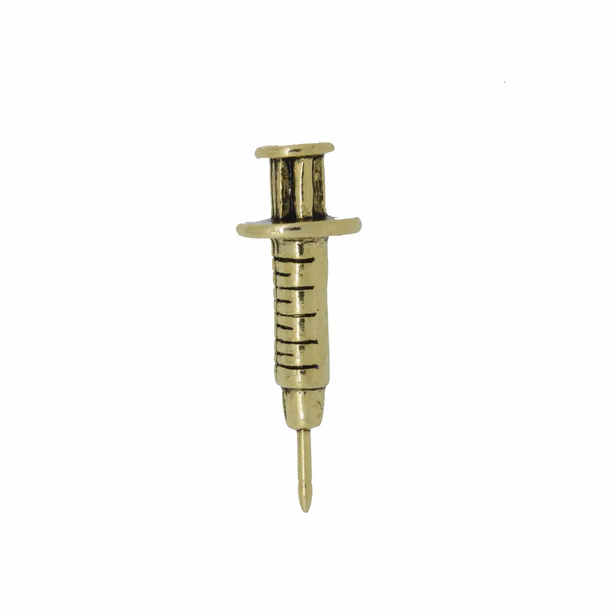 Syringe Gold Lapel Pin 1