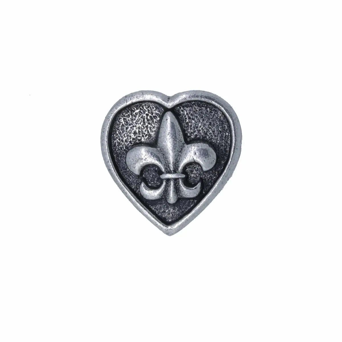 Fleur De Lis Heart Lapel Pin 1
