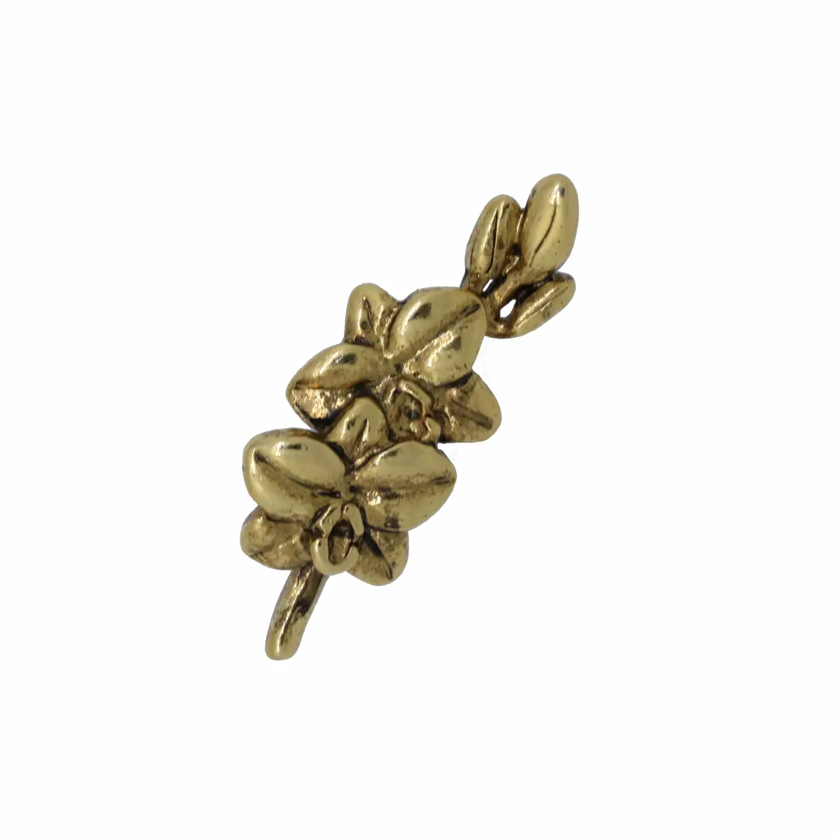 Orchid Gold Lapel Pin 1