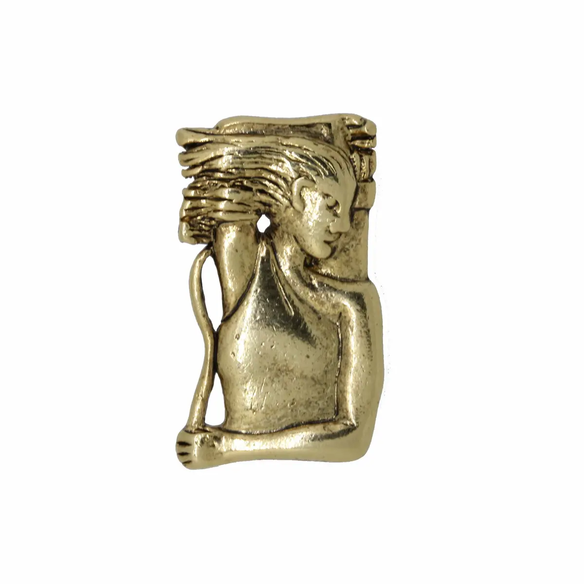 Breast Cancer Awareness Gold Lapel Pin 1