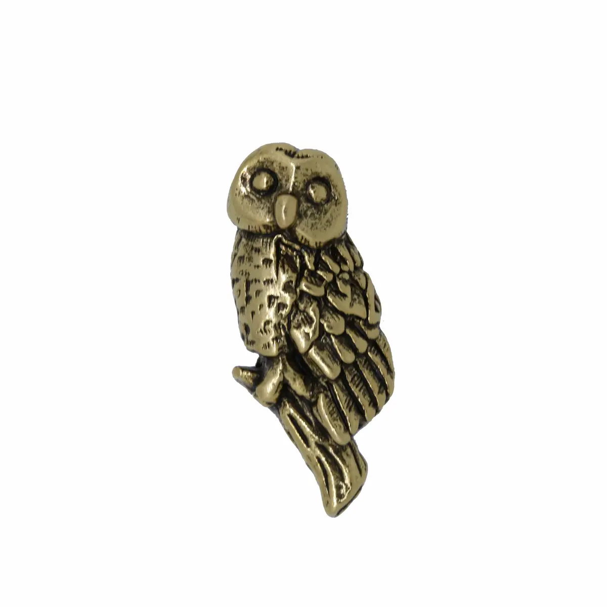Owl Gold Lapel Pin 1
