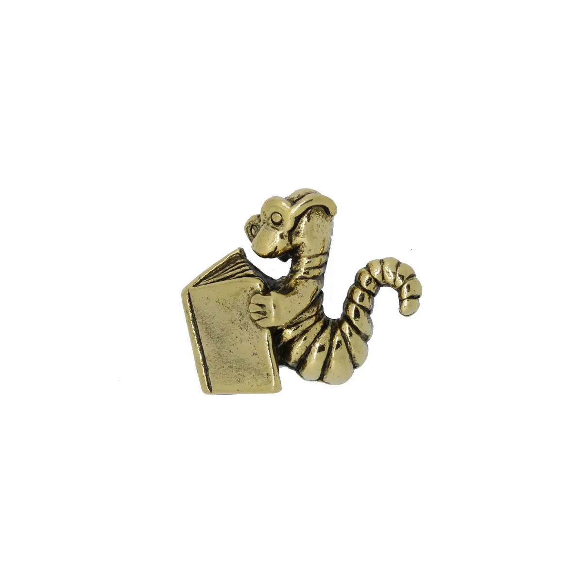 Bookworm Gold Lapel Pin 1