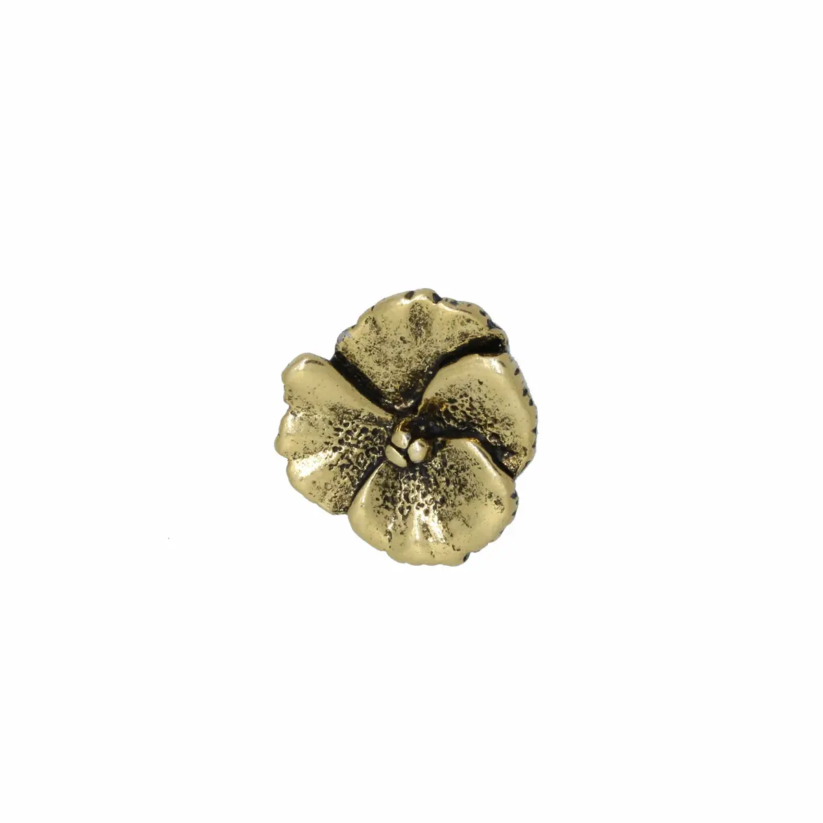 Pansy Gold Lapel Pin 1