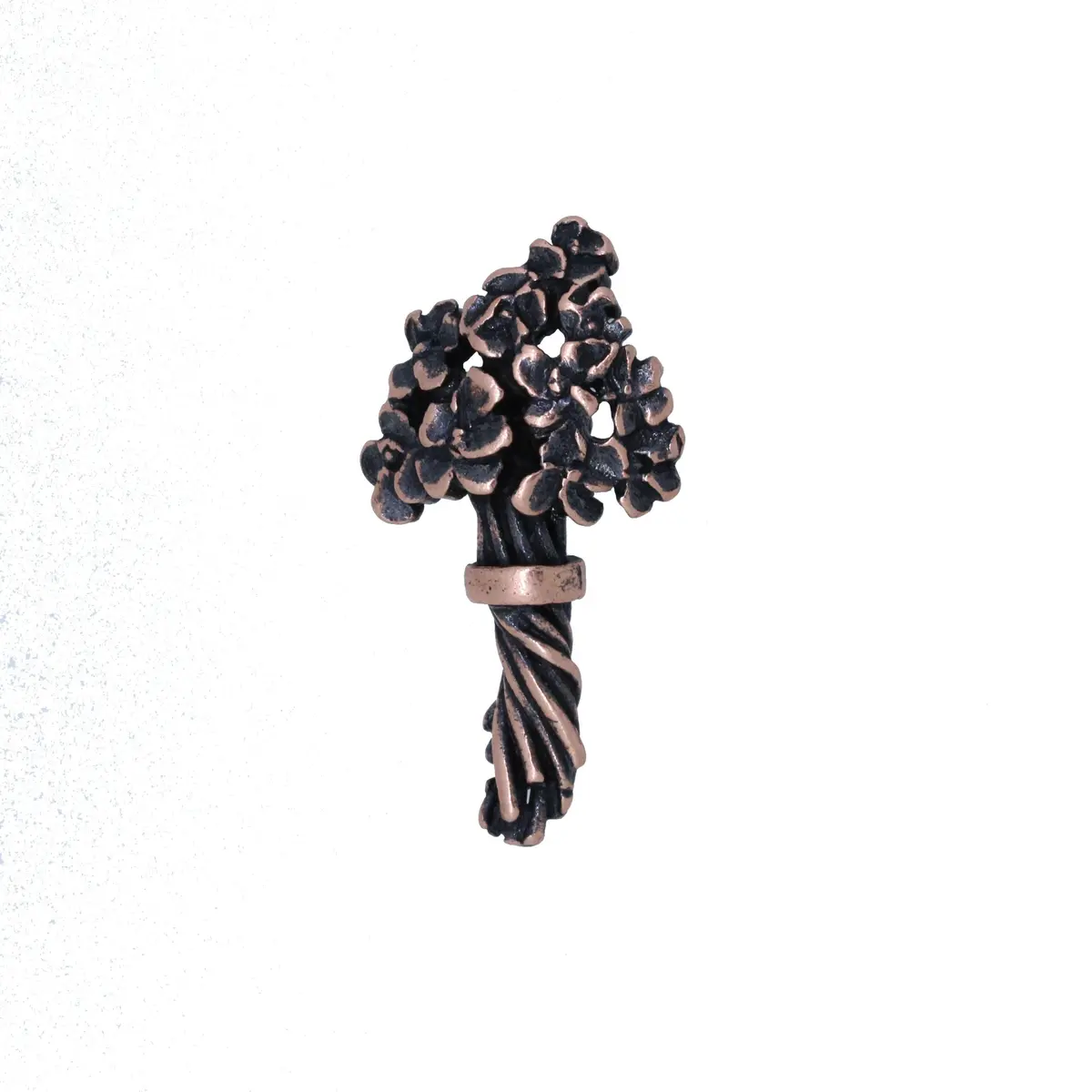 Bouquet Of Flowers Copper Lapel Pin 1