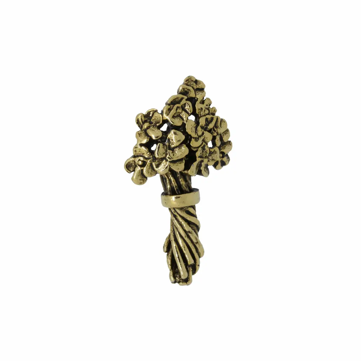 Bouquet Of Flowers Gold Lapel Pin 1