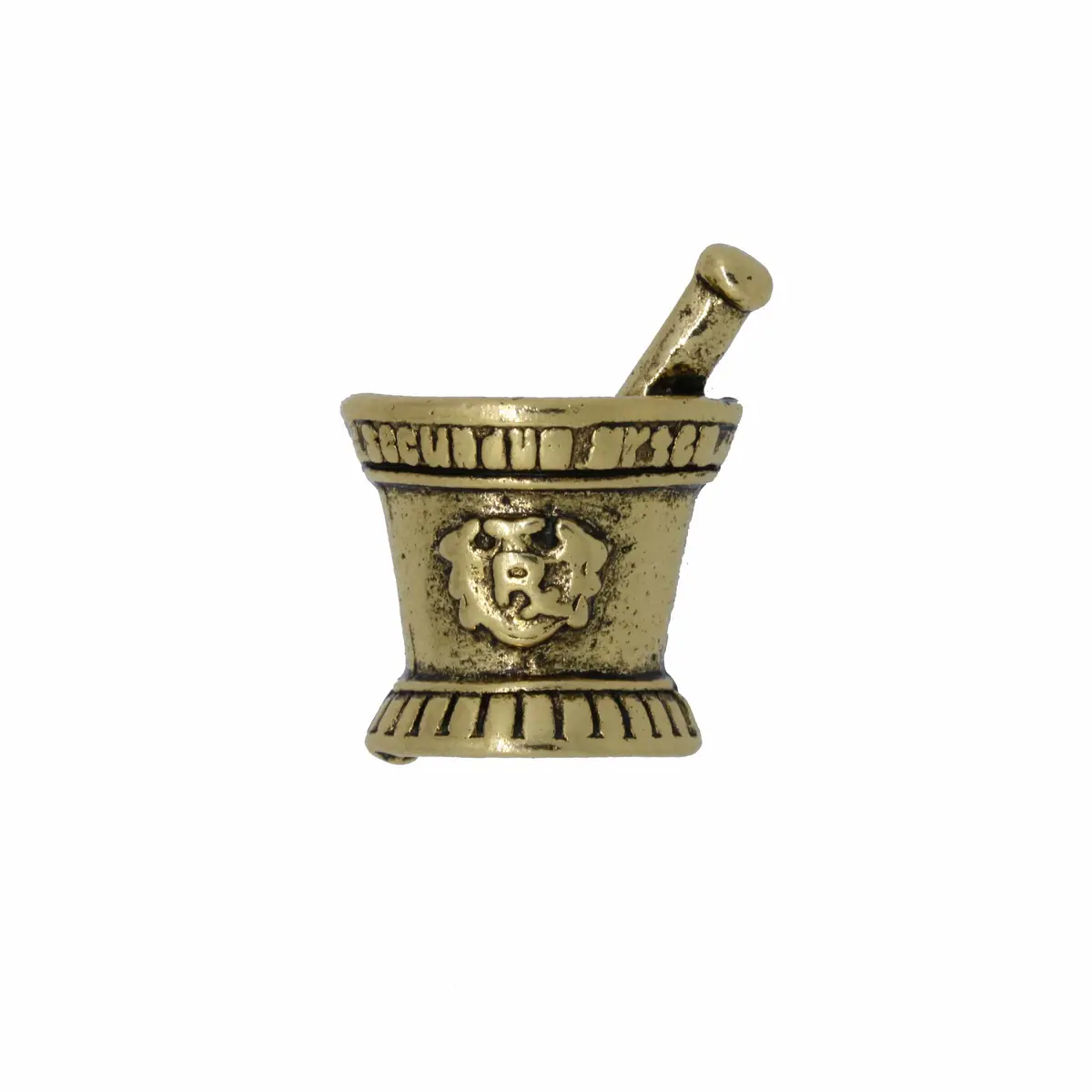 Mortar And Pestle Gold Lapel Pin 1