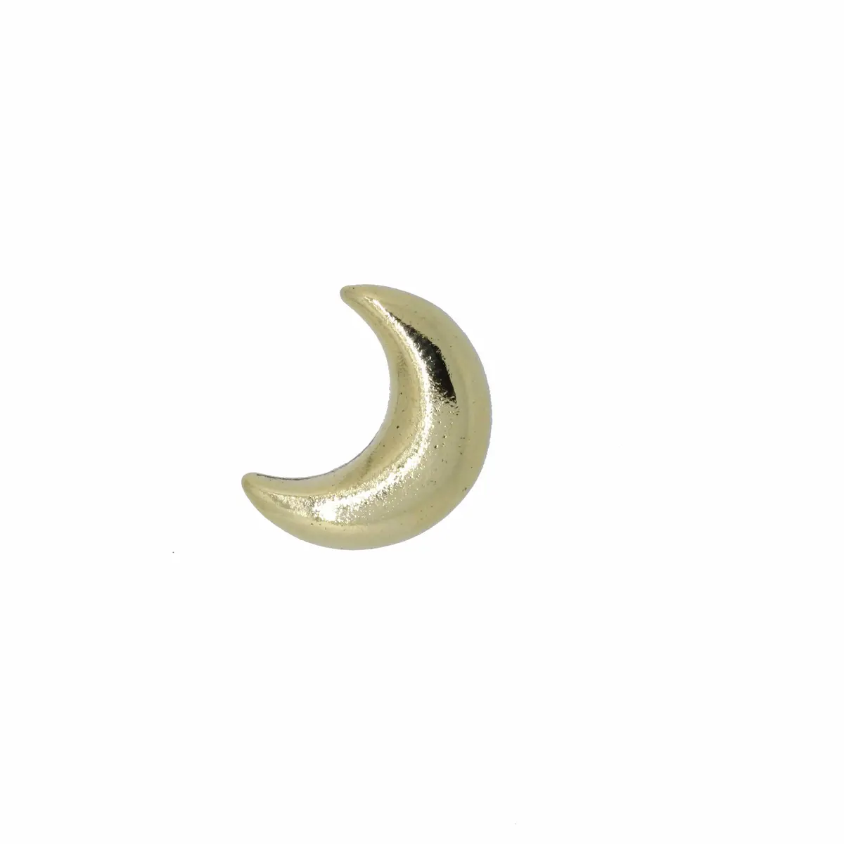 Crescent Moon Gold Lapel Pin 1