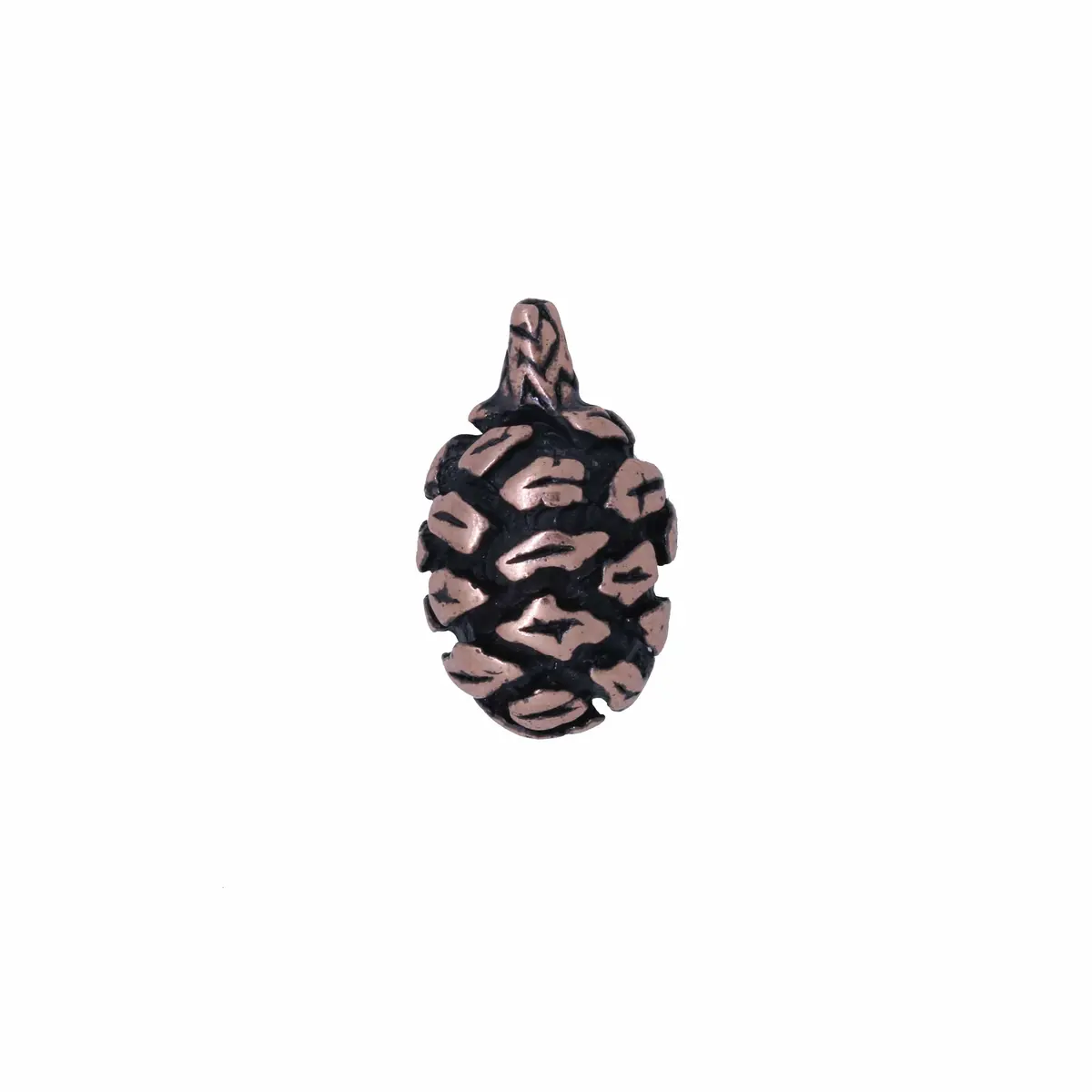 Redwood Cone Copper Lapel Pin 1