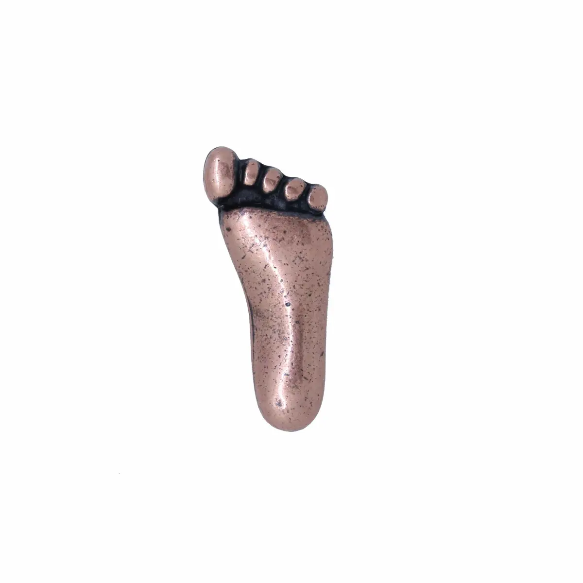 Foot Copper Lapel Pin 1