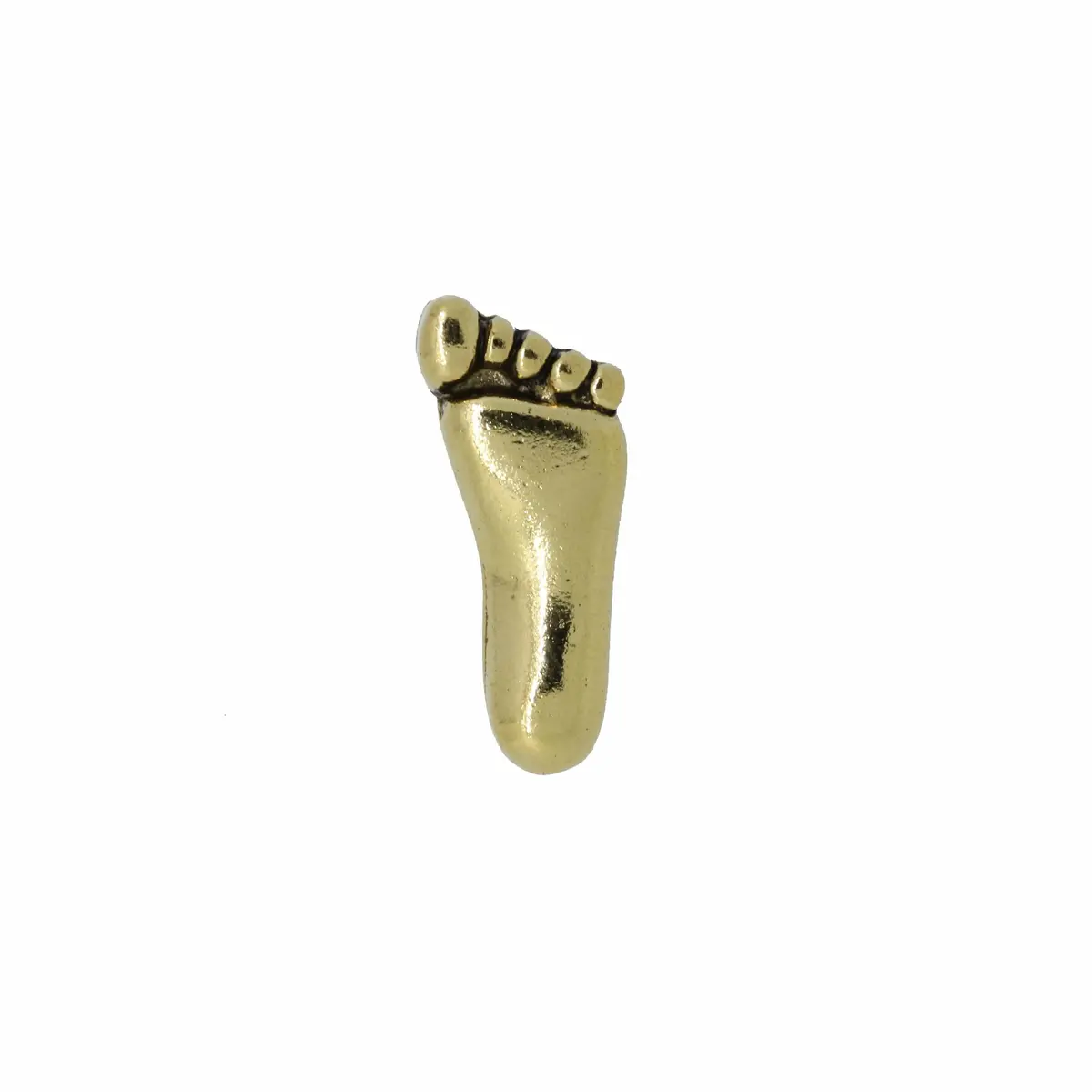 Foot Gold Lapel Pin 1