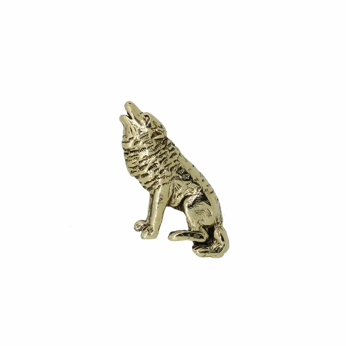 Wolf Gold Lapel Pin 1