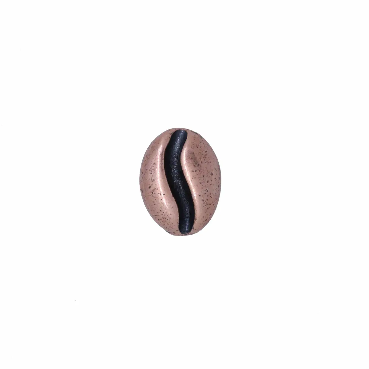 Large Copper Coffee Bean Lapel Pin 1