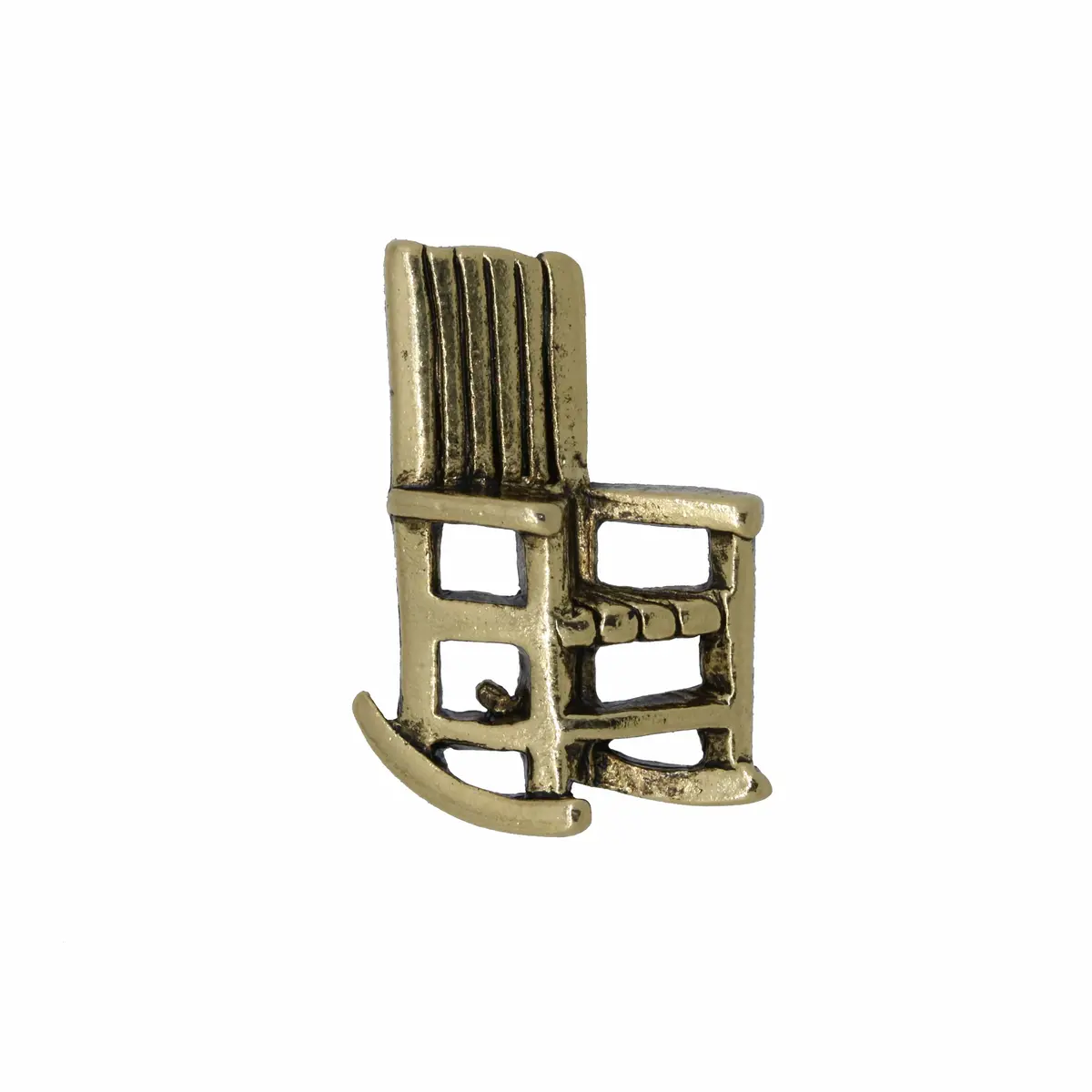 Rocking Chair Gold Lapel Pin 1