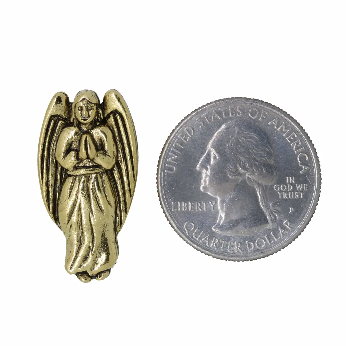 Classic Angel Gold Lapel Pin 2