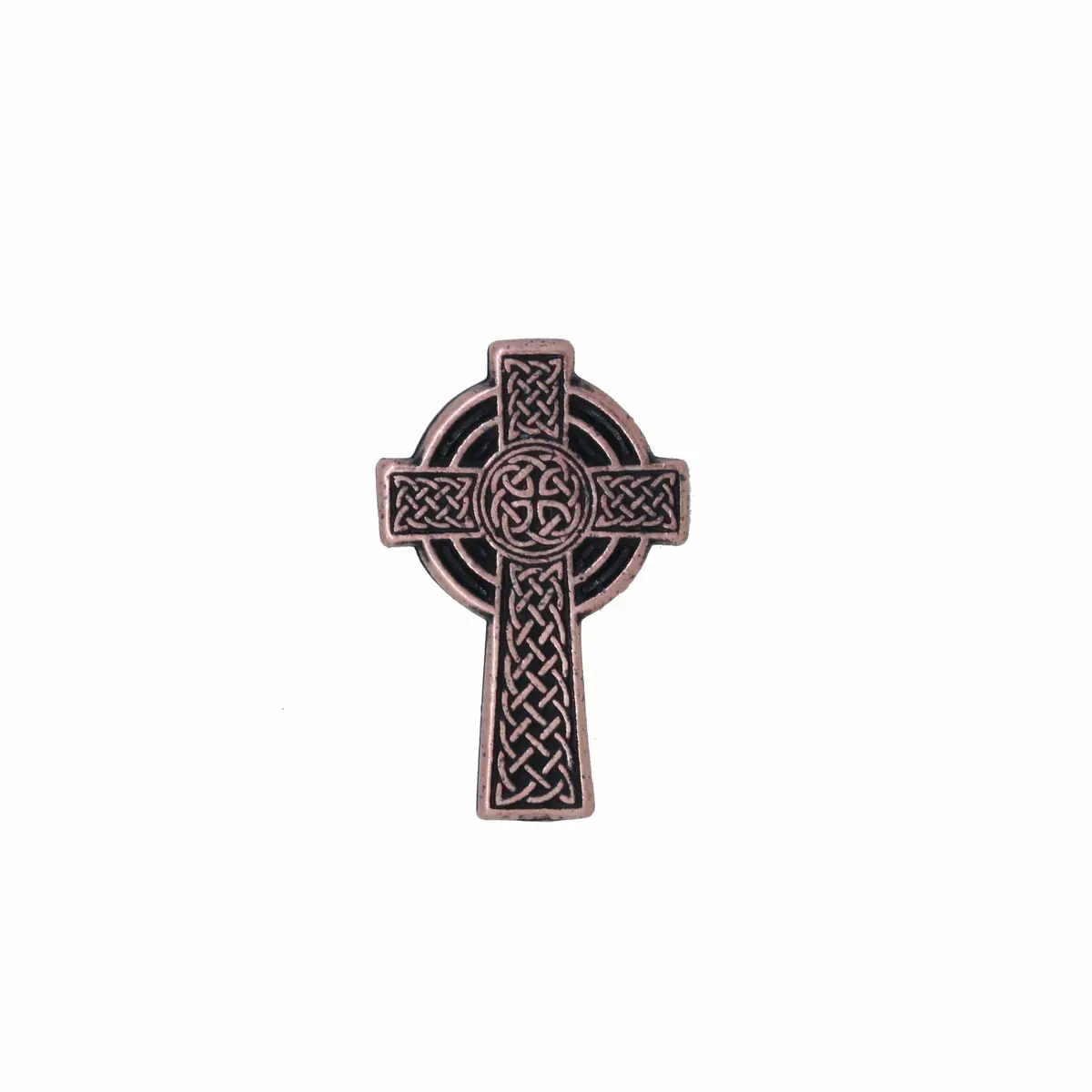 Celtic Cross Copper Lapel Pin 1