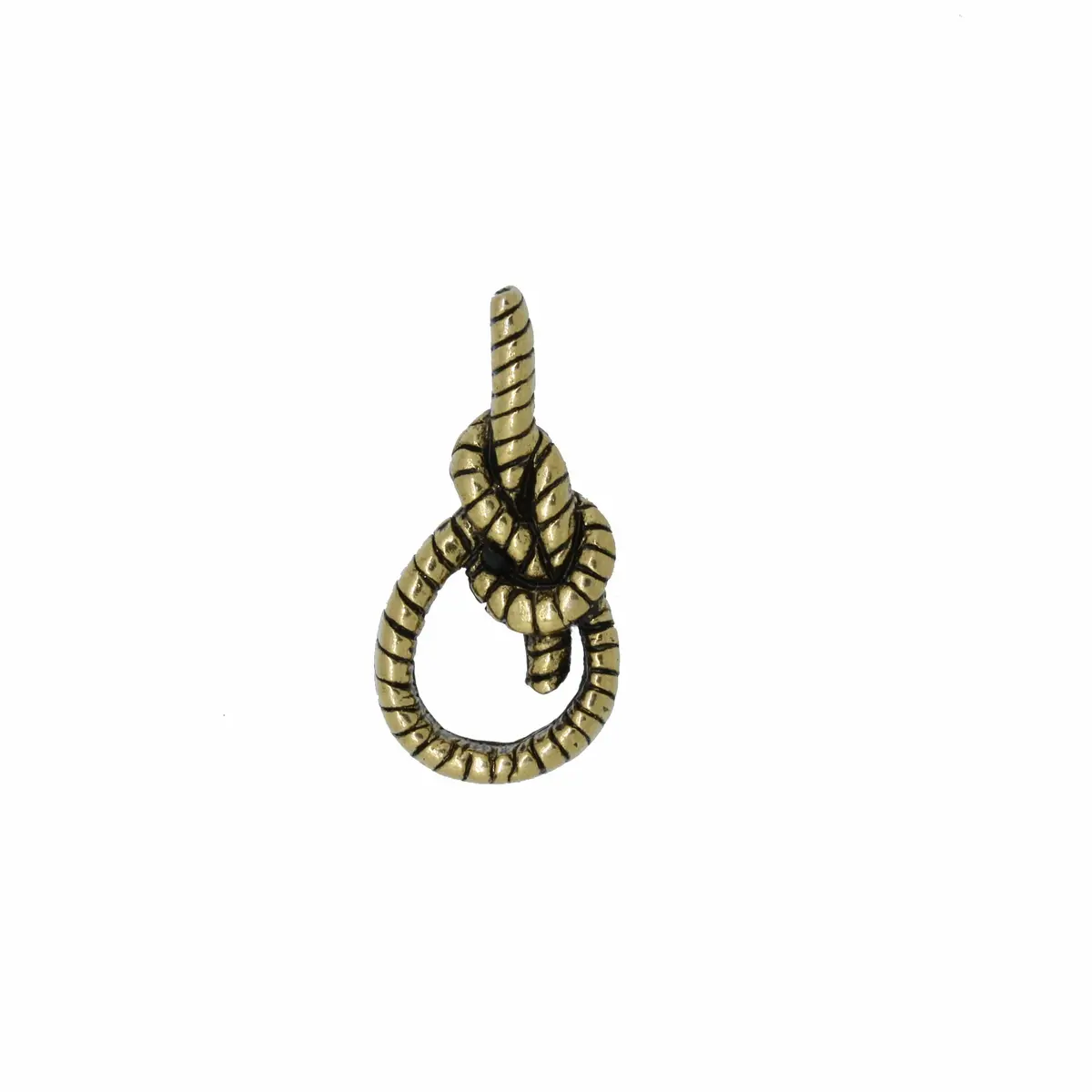 Bowline Knot Gold Lapel Pin 1