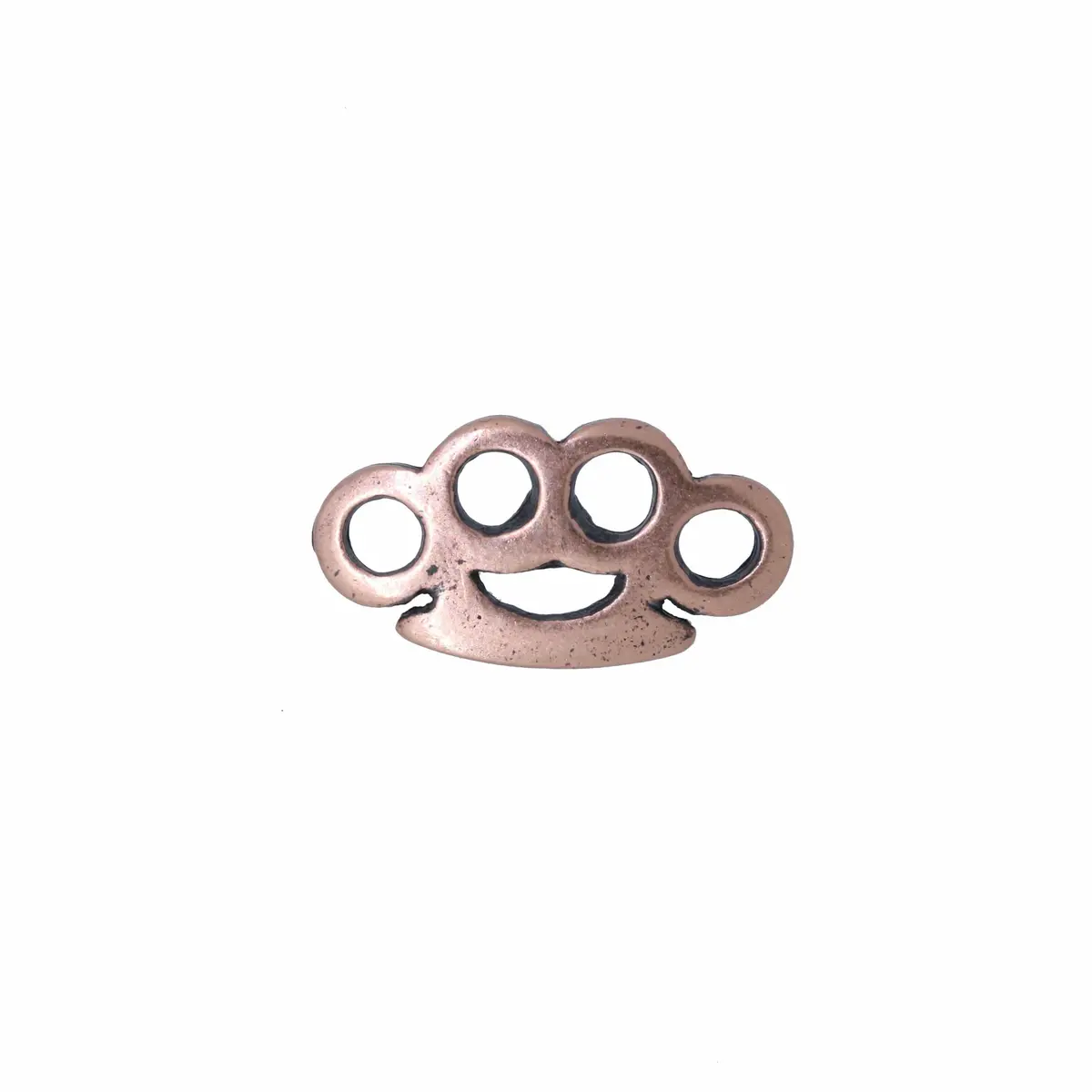 Brass Knuckles Copper Lapel Pin 1