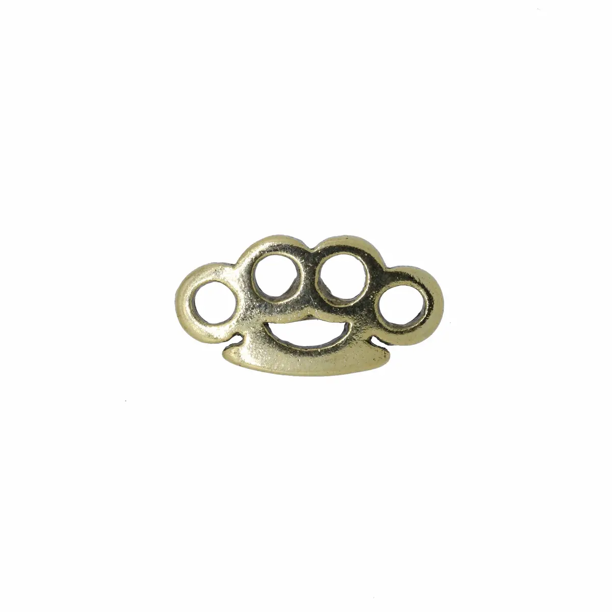 Brass Knuckles Gold Lapel Pin 1