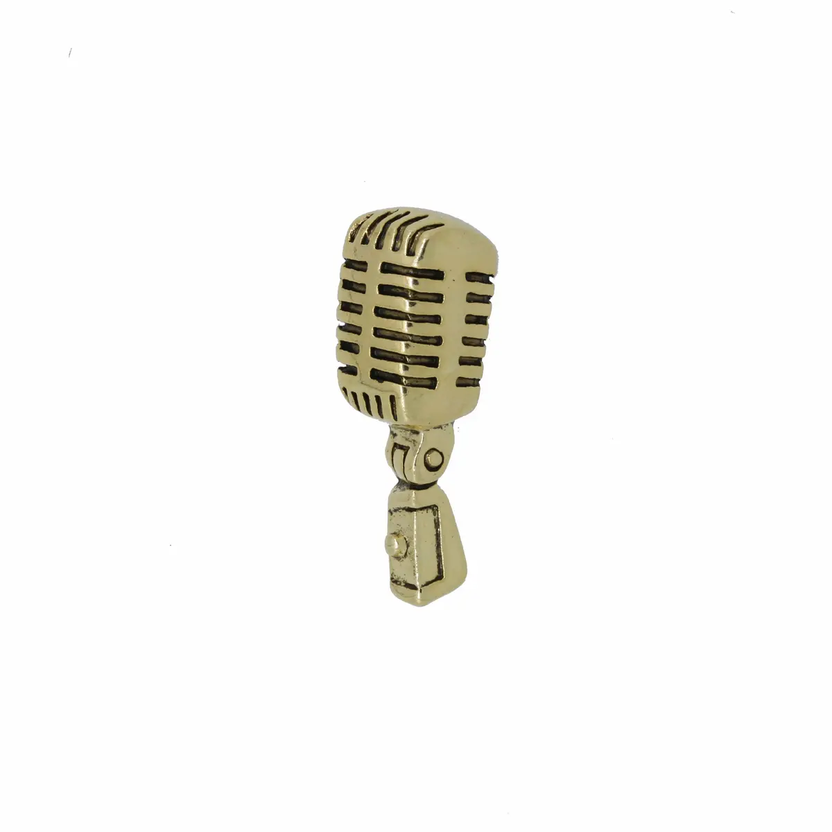 Microphone Gold Lapel Pin 1