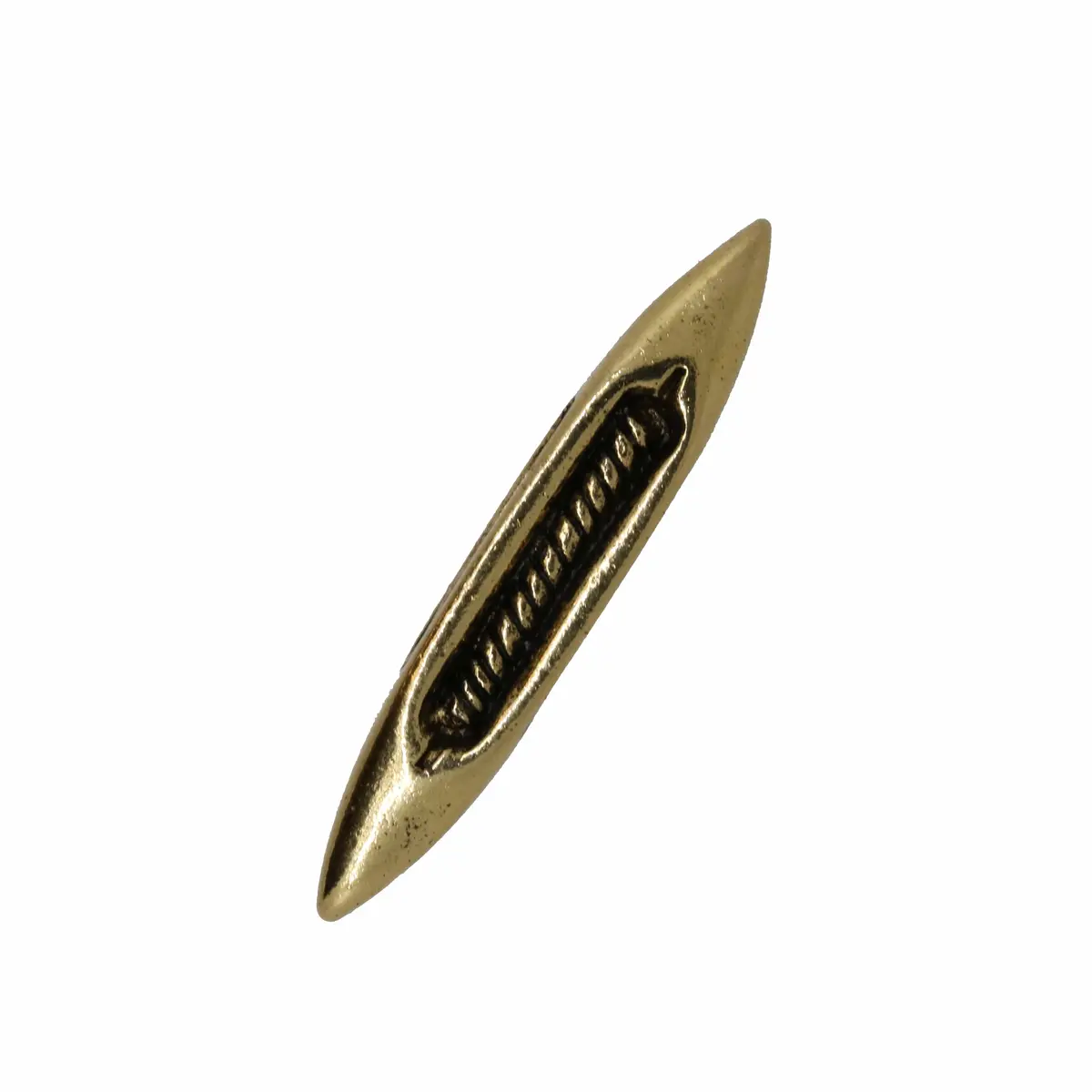 Weaver's Shuttle Gold Lapel Pin 1