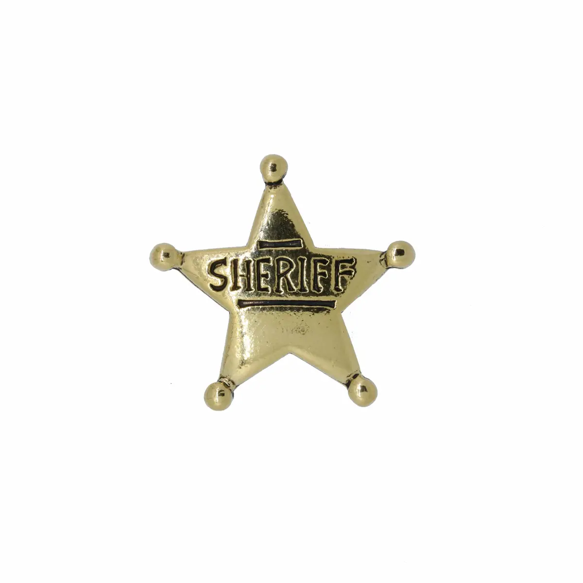 Sheriff Star Gold Lapel Pin 1
