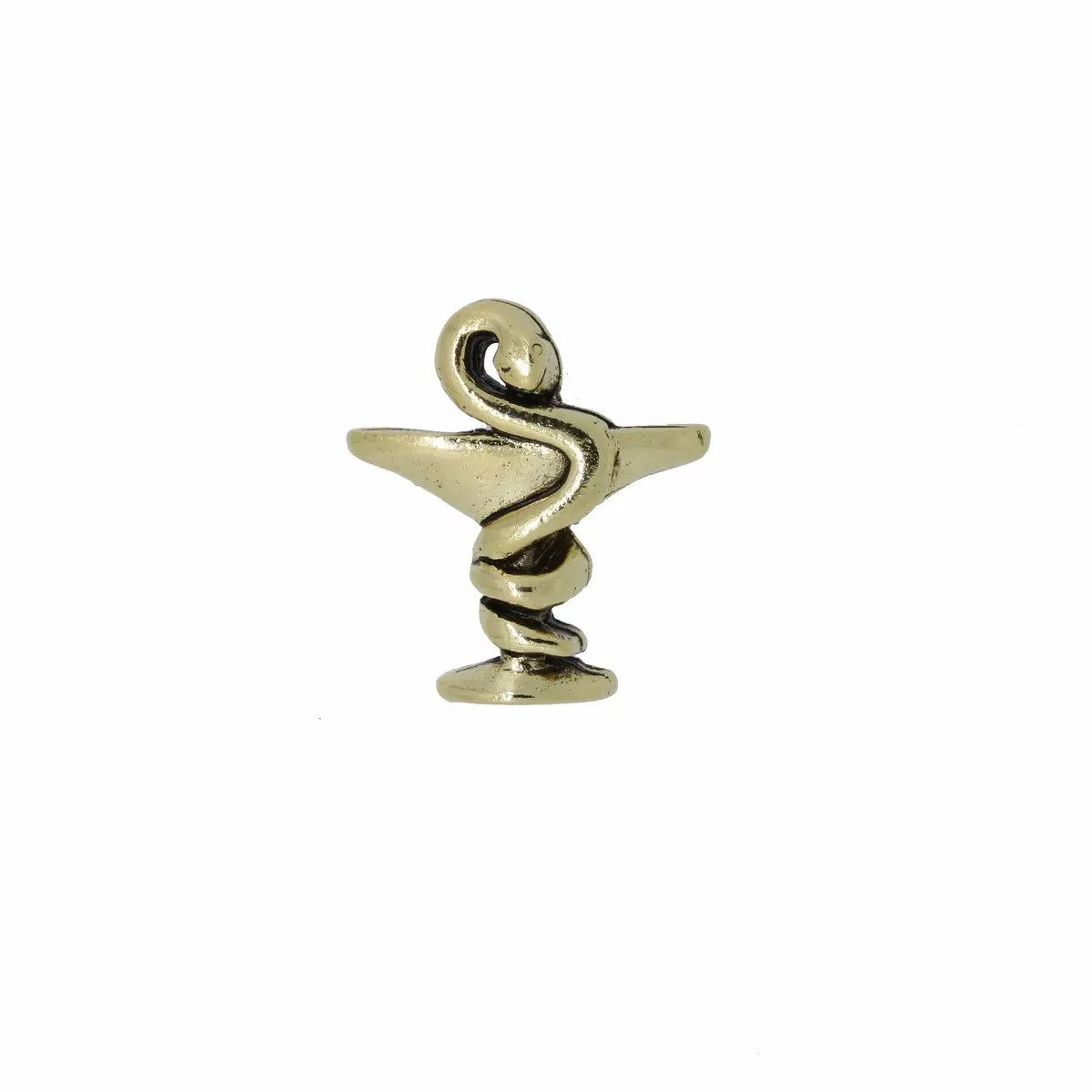 Bowl Of Hygiea Gold Lapel Pin 1