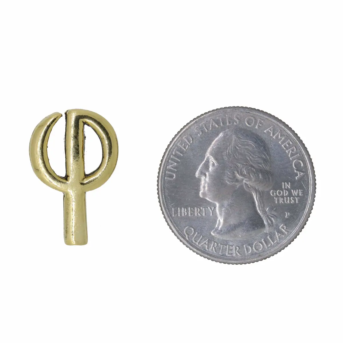 Golden Ratio Gold Lapel Pin 2