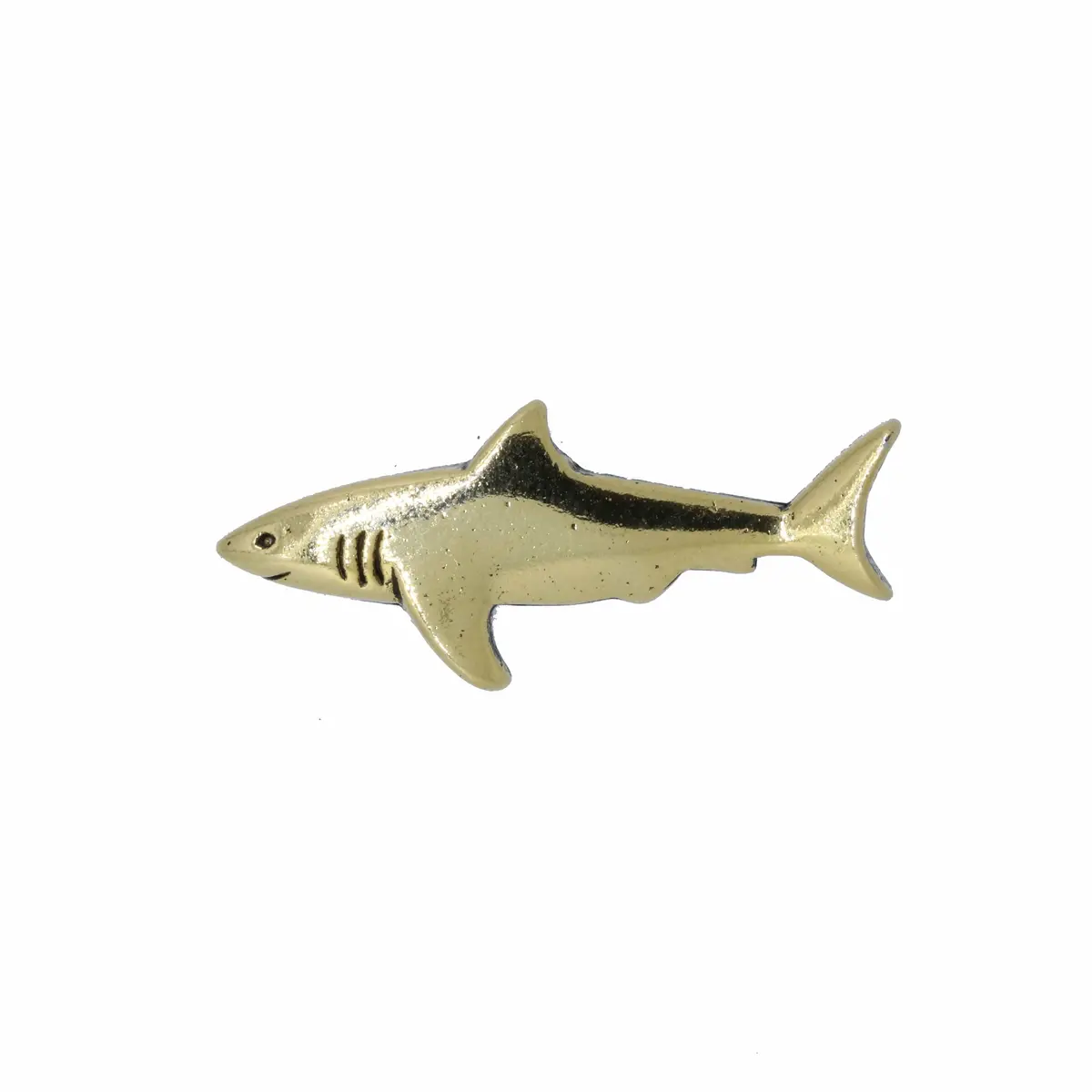 Shark Gold Lapel Pin 1