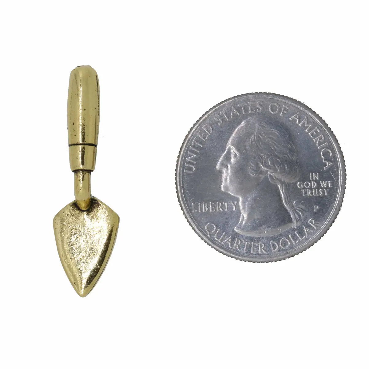 Archaeological Trowel Gold Lapel Pin 2