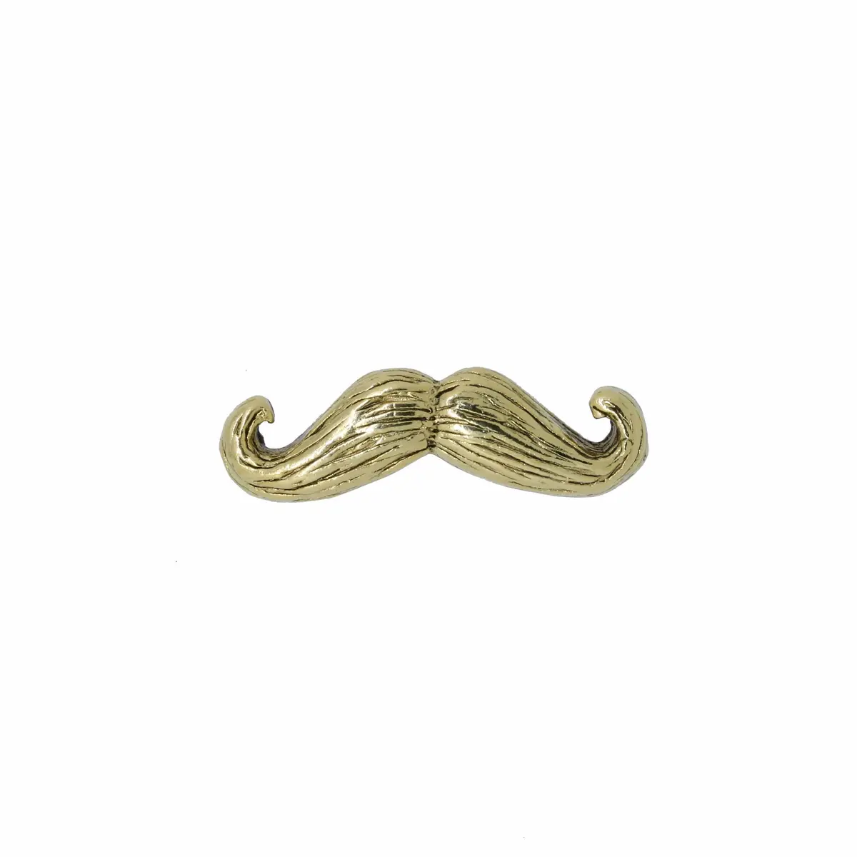 Moustache Gold Lapel Pin 1