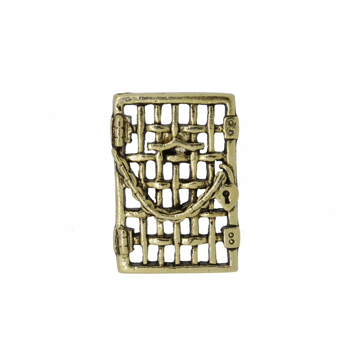 Suffragette Jail Door Gold Lapel Pin 1