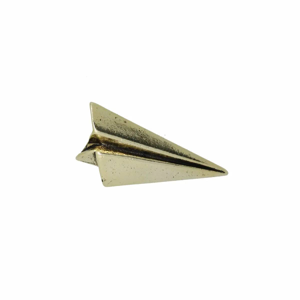 Paper Airplane Gold Lapel Pin 1