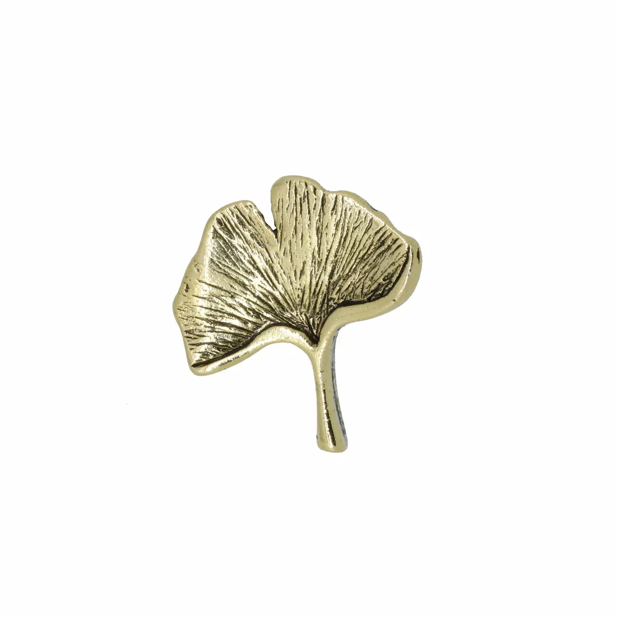 Ginkgo Leaf Gold Lapel Pin 1