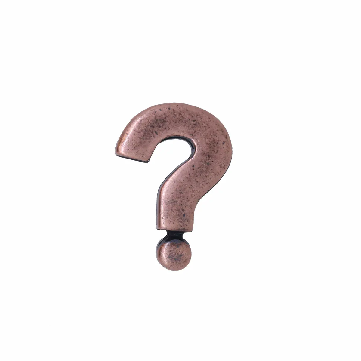 Question Mark Copper Lapel Pin 1