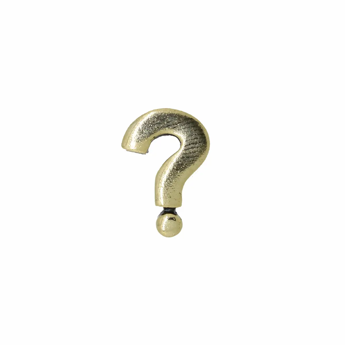Question Mark Gold Lapel Pin 1