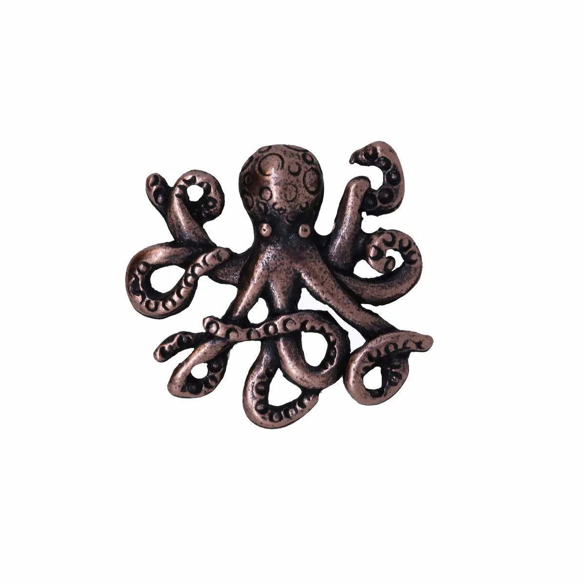Octopus Copper Lapel Pin 1