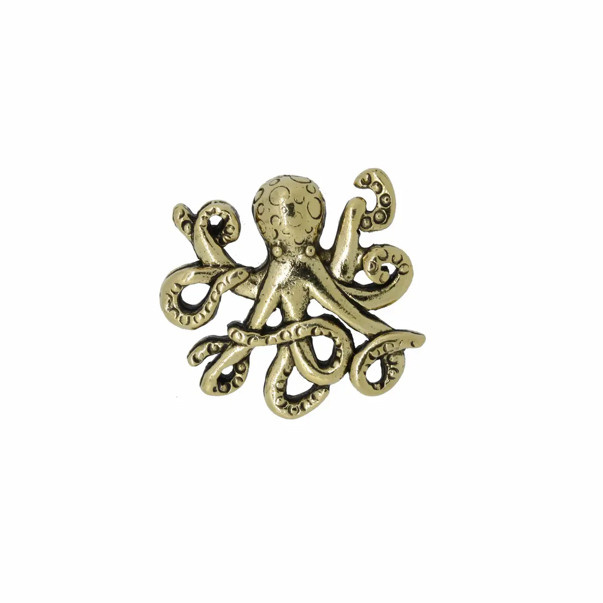 Octopus Gold Lapel Pin 1