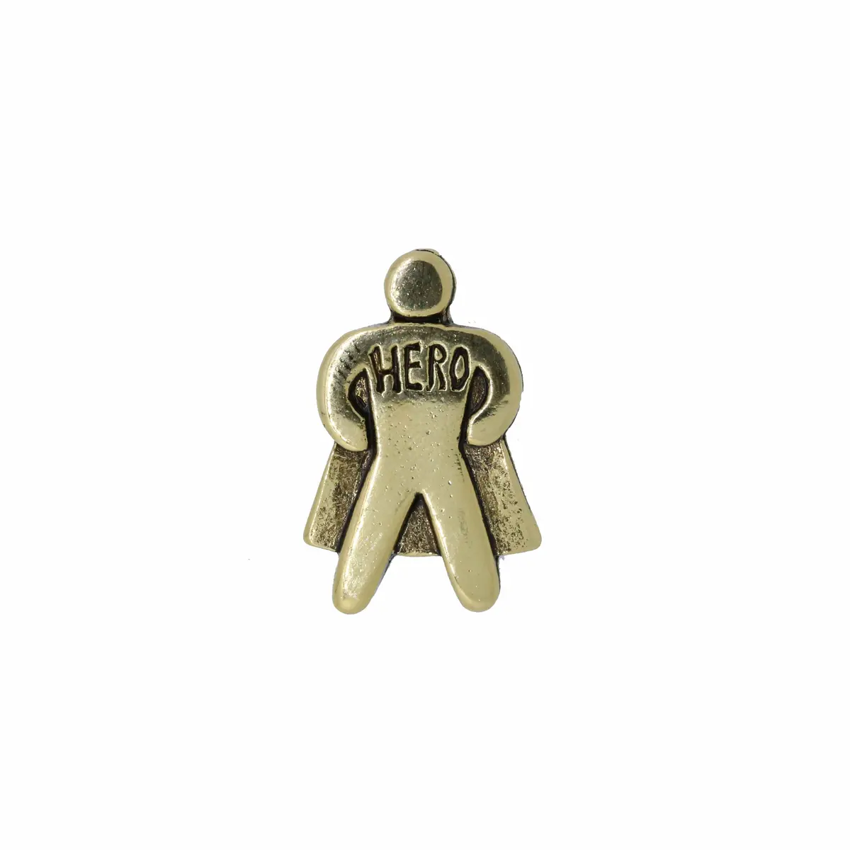 Superhero Gold Lapel Pin 1