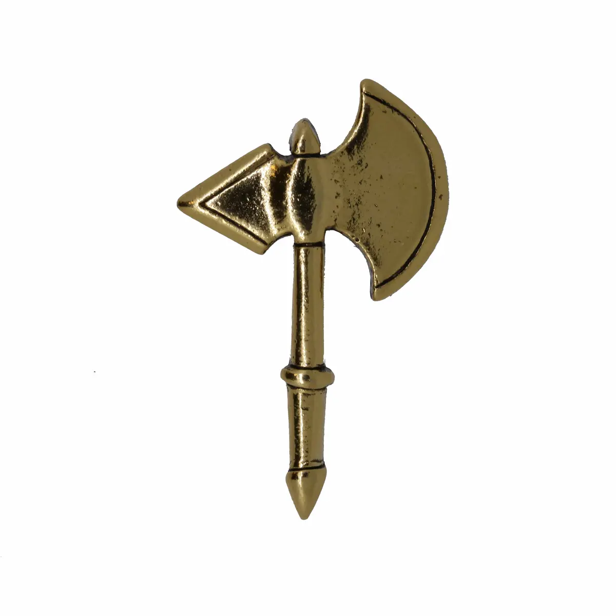 Battle Axe Gold Lapel Pin 1