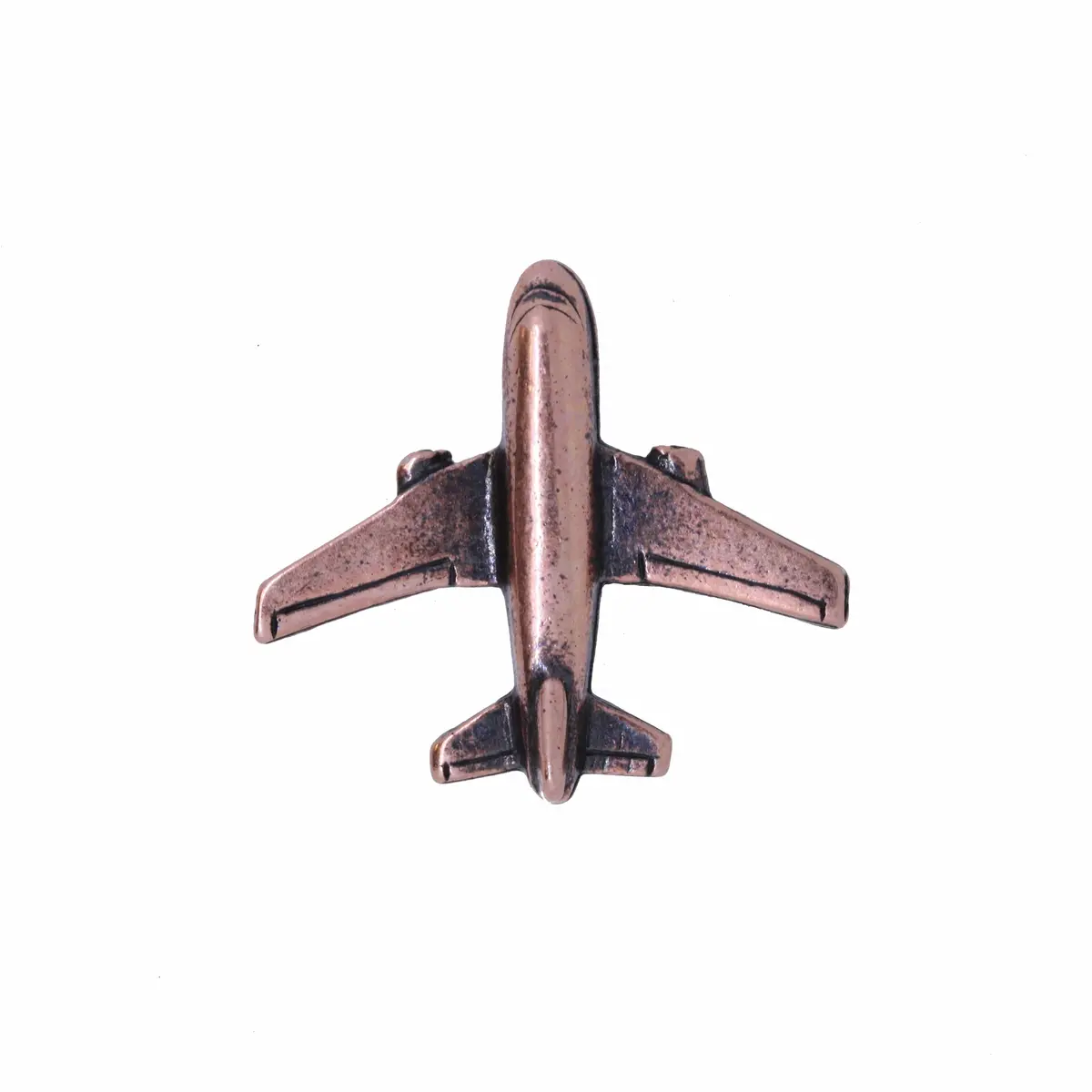 Jet Airplane Copper Lapel Pin 1