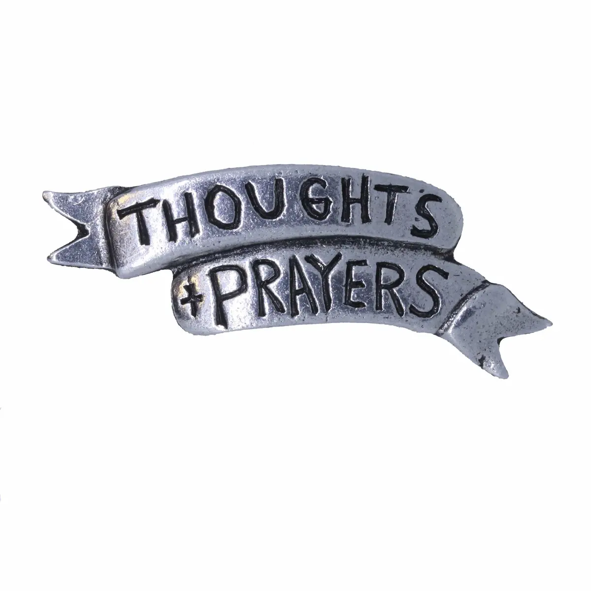 Thoughts And Prayers Lapel Pin 1