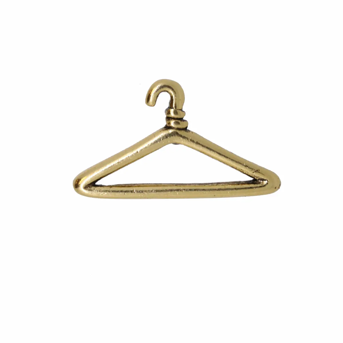 Wire Clothes Hanger Gold Lapel Pin 1