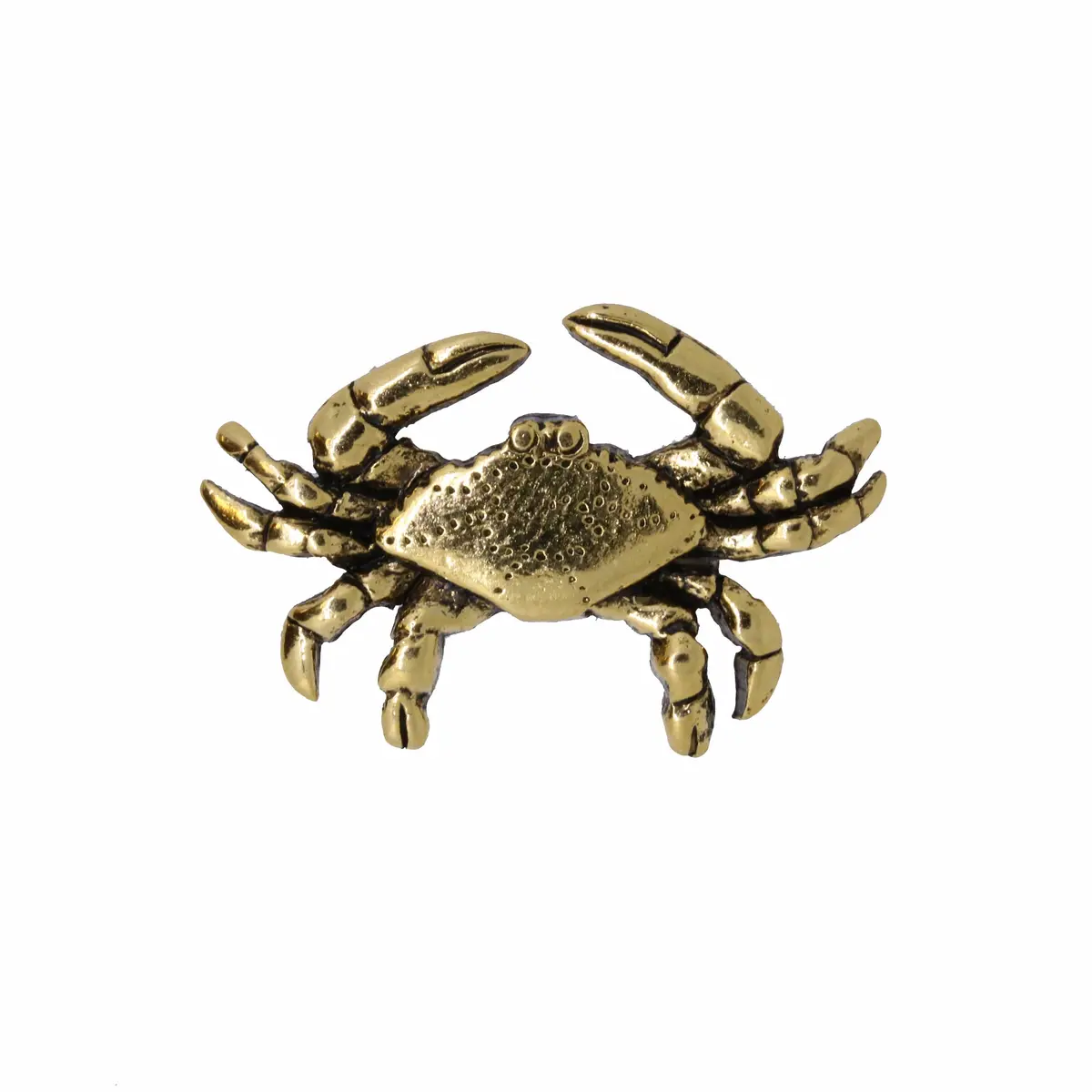 Blue Crab Gold Lapel Pin 1