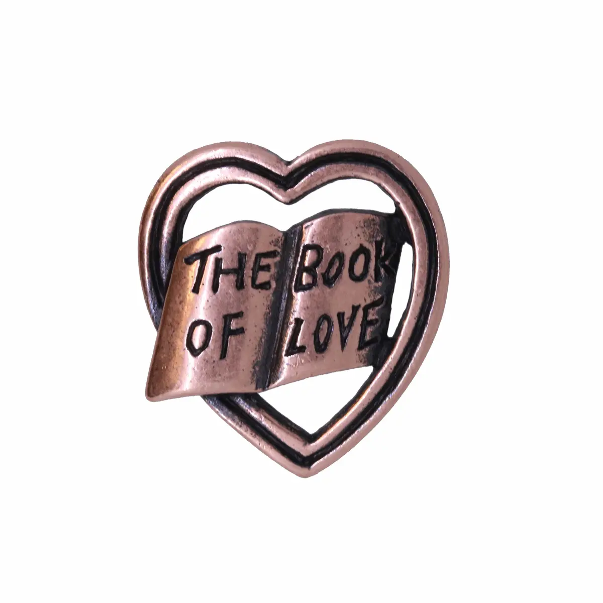 Book Of Love Copper Lapel Pin 1