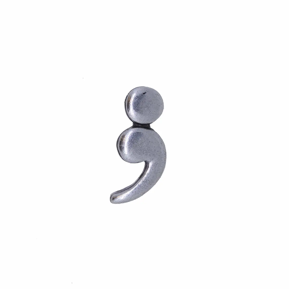 Semicolon Lapel Pin 1