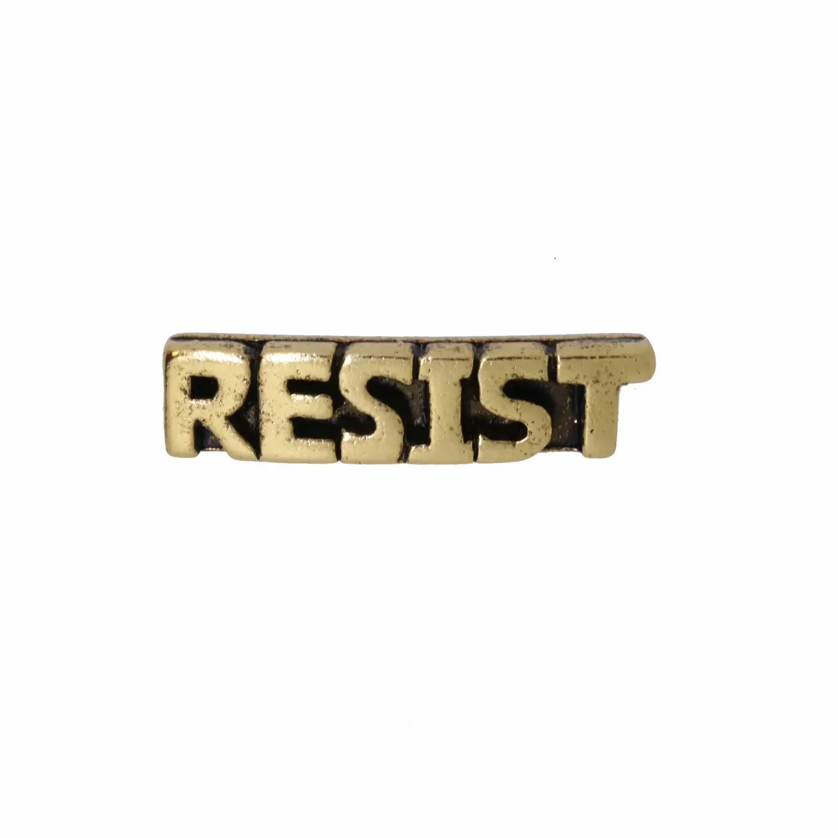 Resist Gold Lapel Pin 1